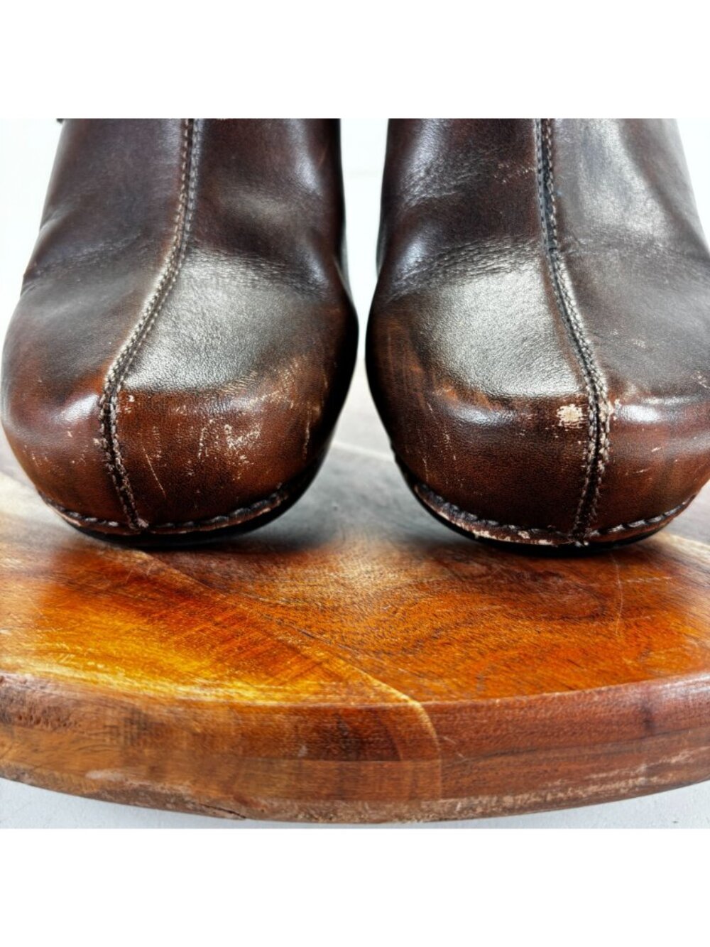 Dansko Womens Size 10 Solstice Button Strap Clog Burnished Brown Leather EU 42 - Picture 6 of 12